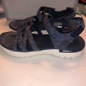 Skechers Blue Comfort Sandals GUC 9